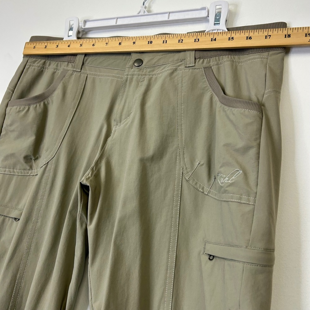 Kuhl Bermuda Cargo Hiking Shorts Women's 12 Tan Outdoors Camping Capris Fishing - Picture 4 of 8